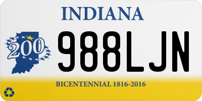 IN license plate 988LJN