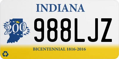 IN license plate 988LJZ