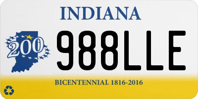 IN license plate 988LLE