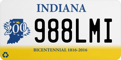 IN license plate 988LMI