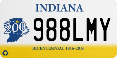 IN license plate 988LMY