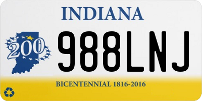 IN license plate 988LNJ