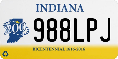 IN license plate 988LPJ