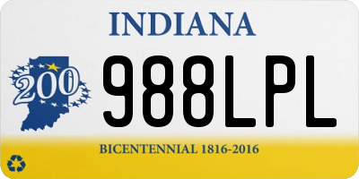 IN license plate 988LPL