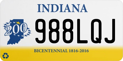 IN license plate 988LQJ