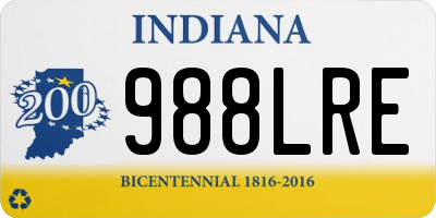 IN license plate 988LRE