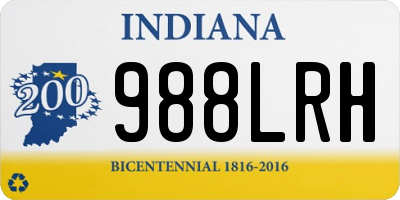 IN license plate 988LRH