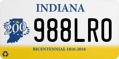 IN license plate 988LRO