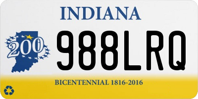 IN license plate 988LRQ