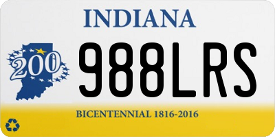 IN license plate 988LRS