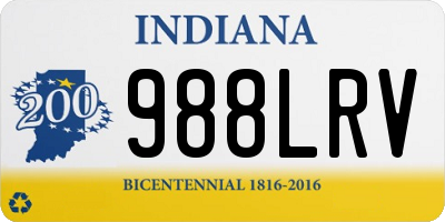 IN license plate 988LRV