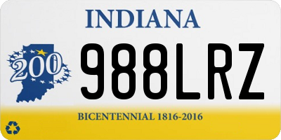 IN license plate 988LRZ