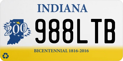 IN license plate 988LTB