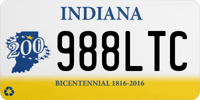 IN license plate 988LTC