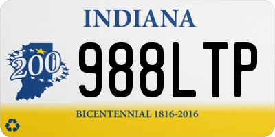 IN license plate 988LTP