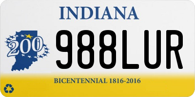 IN license plate 988LUR