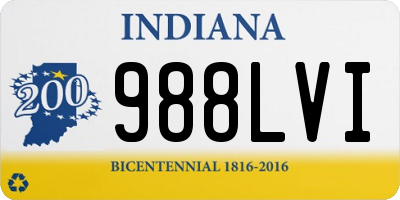 IN license plate 988LVI