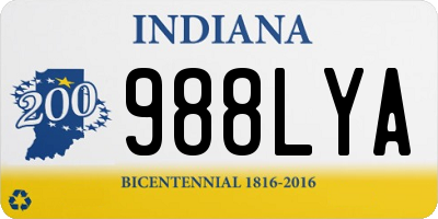 IN license plate 988LYA