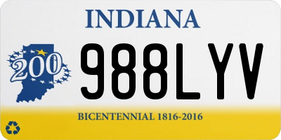 IN license plate 988LYV