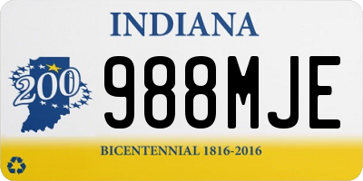 IN license plate 988MJE