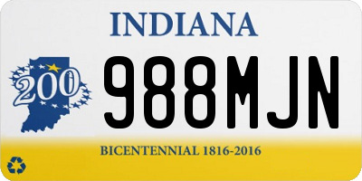 IN license plate 988MJN