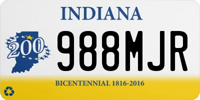 IN license plate 988MJR