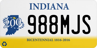 IN license plate 988MJS