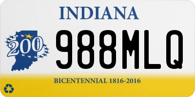 IN license plate 988MLQ