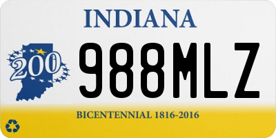 IN license plate 988MLZ