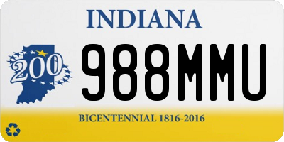 IN license plate 988MMU