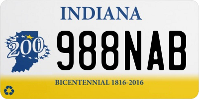 IN license plate 988NAB