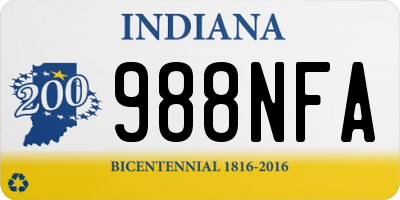IN license plate 988NFA