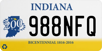 IN license plate 988NFQ