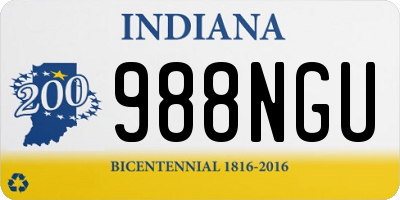 IN license plate 988NGU