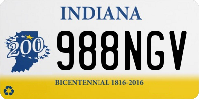 IN license plate 988NGV