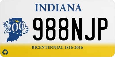 IN license plate 988NJP