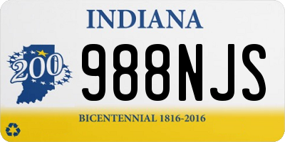 IN license plate 988NJS