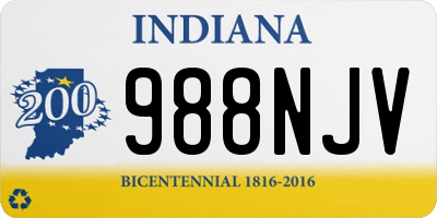 IN license plate 988NJV