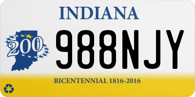 IN license plate 988NJY