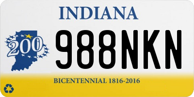 IN license plate 988NKN