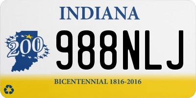 IN license plate 988NLJ