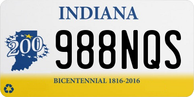 IN license plate 988NQS