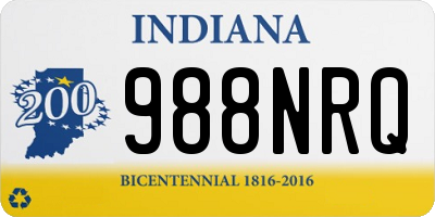 IN license plate 988NRQ