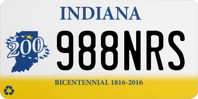 IN license plate 988NRS