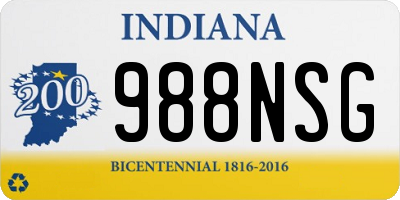 IN license plate 988NSG