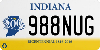 IN license plate 988NUG