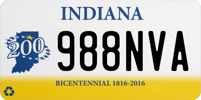 IN license plate 988NVA