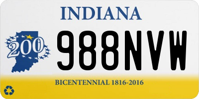 IN license plate 988NVW