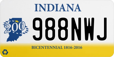 IN license plate 988NWJ