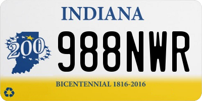 IN license plate 988NWR